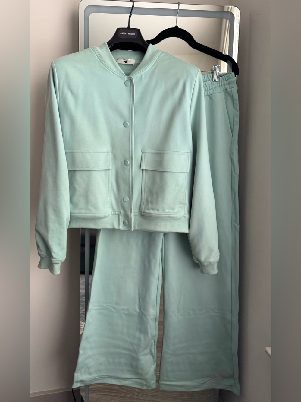 TWINSET Mint Two-Piece Tracksuit Set, size M